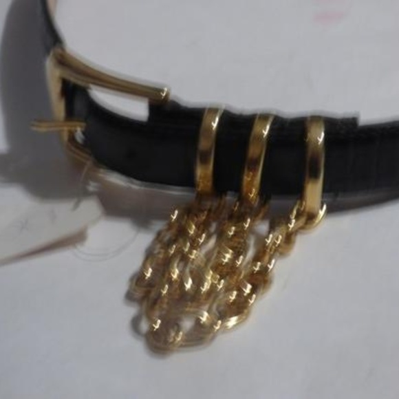 Doncaster Spruce Croc Leather w Gold Buckle Chain main image 4